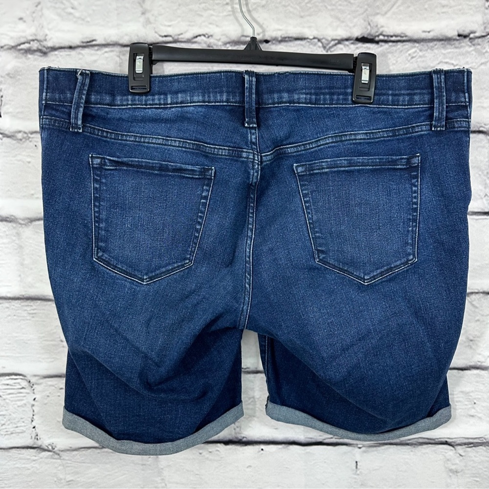 ISABEL BERMUDA Maternity Jean Shorts Plus Size 18